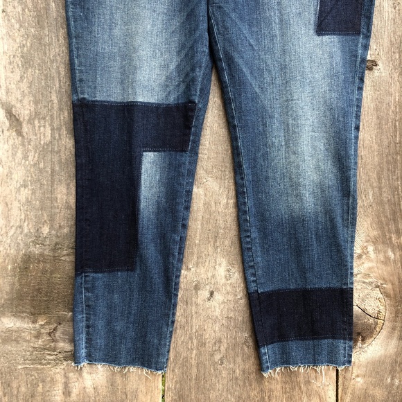Universal Thread patchwork skinny jeans B5 - Picture 2 of 7